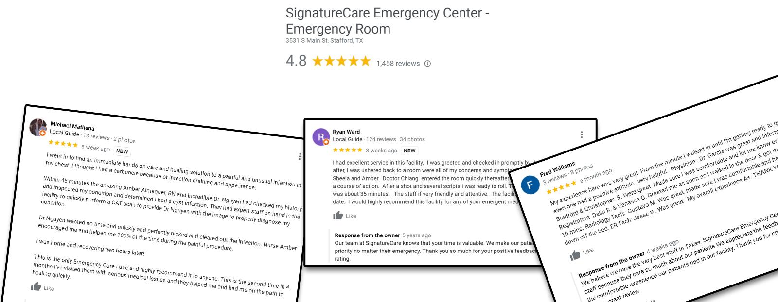 Top Rated Emergency Room on Google