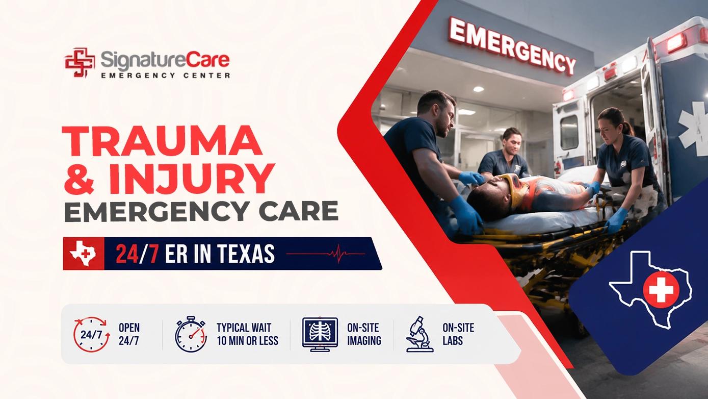Trauma & Injury Emergency Care: 24/7 ER in Texas
