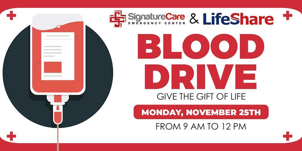 Texarkana ER Partners with LifeShare Blood Bank for Thanksgiving Blood Drive