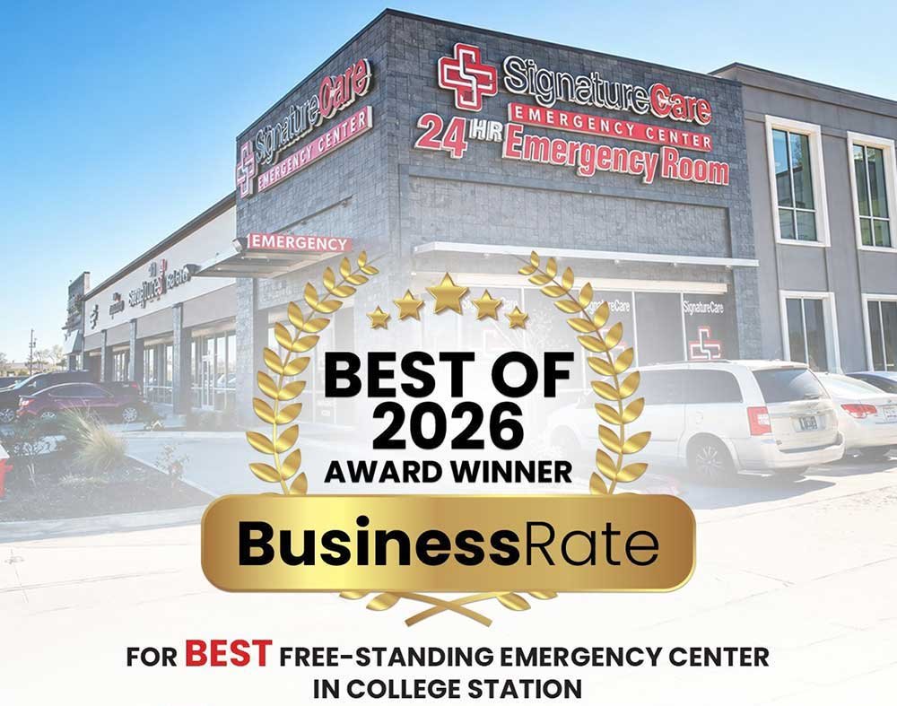 2026 Business Rate Award to SignatureCare Emergency Center as the Best Freestanding ER in College State, TX