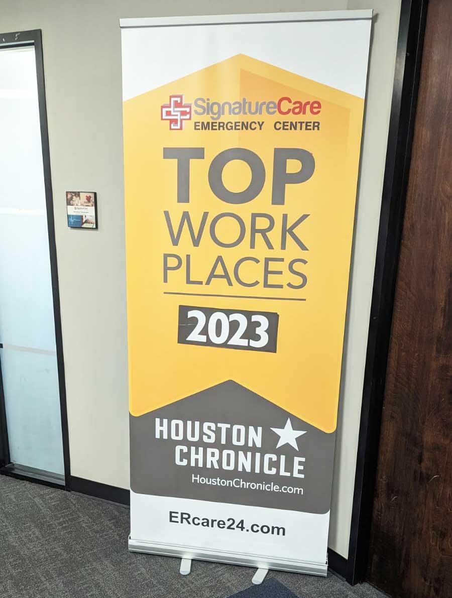 SignatureCare ER Wins 2023 Houston Chronicle Top Work Places Award