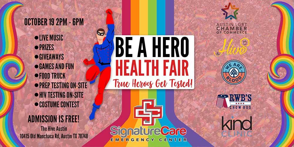 Be a Hero Health Fair in Austin, TX