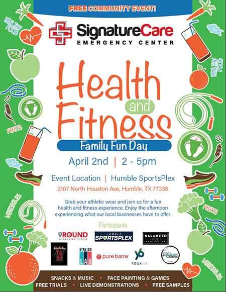 SignatureCare ER, Atascocita, Humble, TX Invites You to Health and Fitness Family Fun Day 2022