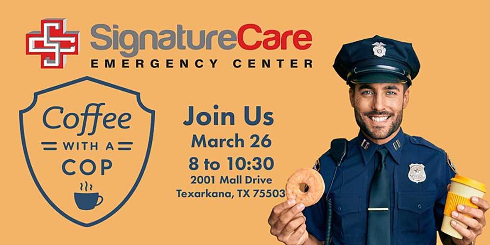 Coffee with a Cop in Texarkana Emergency Center